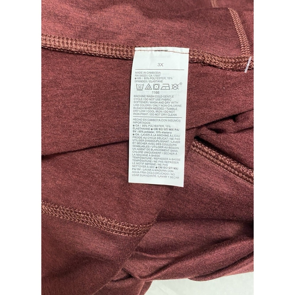 Old Navy Womens CloudComfy‎ Extra High-Rise 7/8 Ankle Leggings Maroon New - Picture 9 of 12